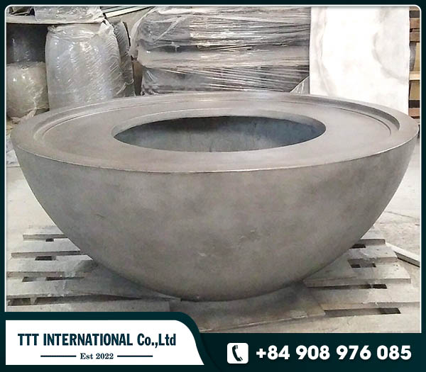 Fire pit bowl 44x18, 24 inch cut-off round